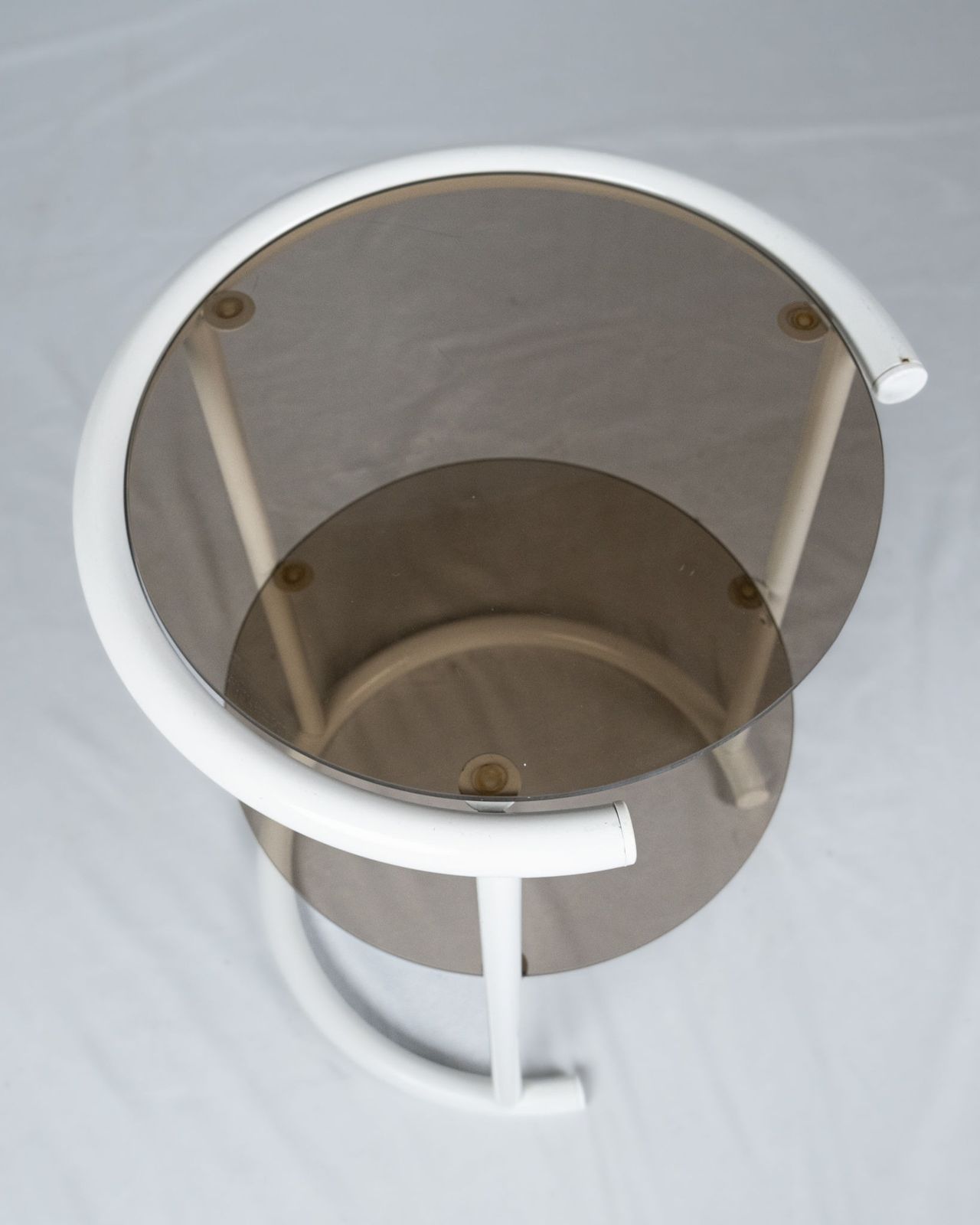 Cylindrical Side Table In The Style Of Eileen Gray, France, 1970s photo 320.0