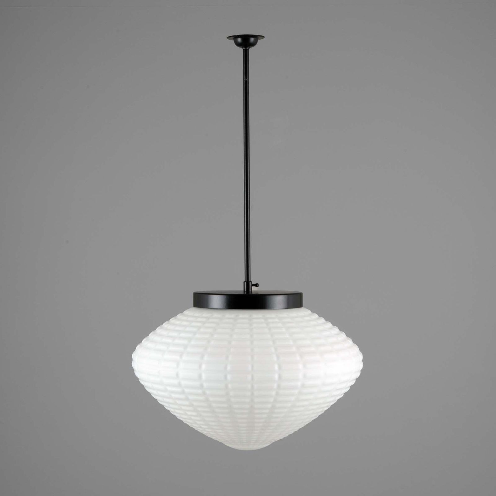 Large Vintage Opaline Glass Pendant Light, Prague, Czechoslovakia, Late 1970s photo furniture