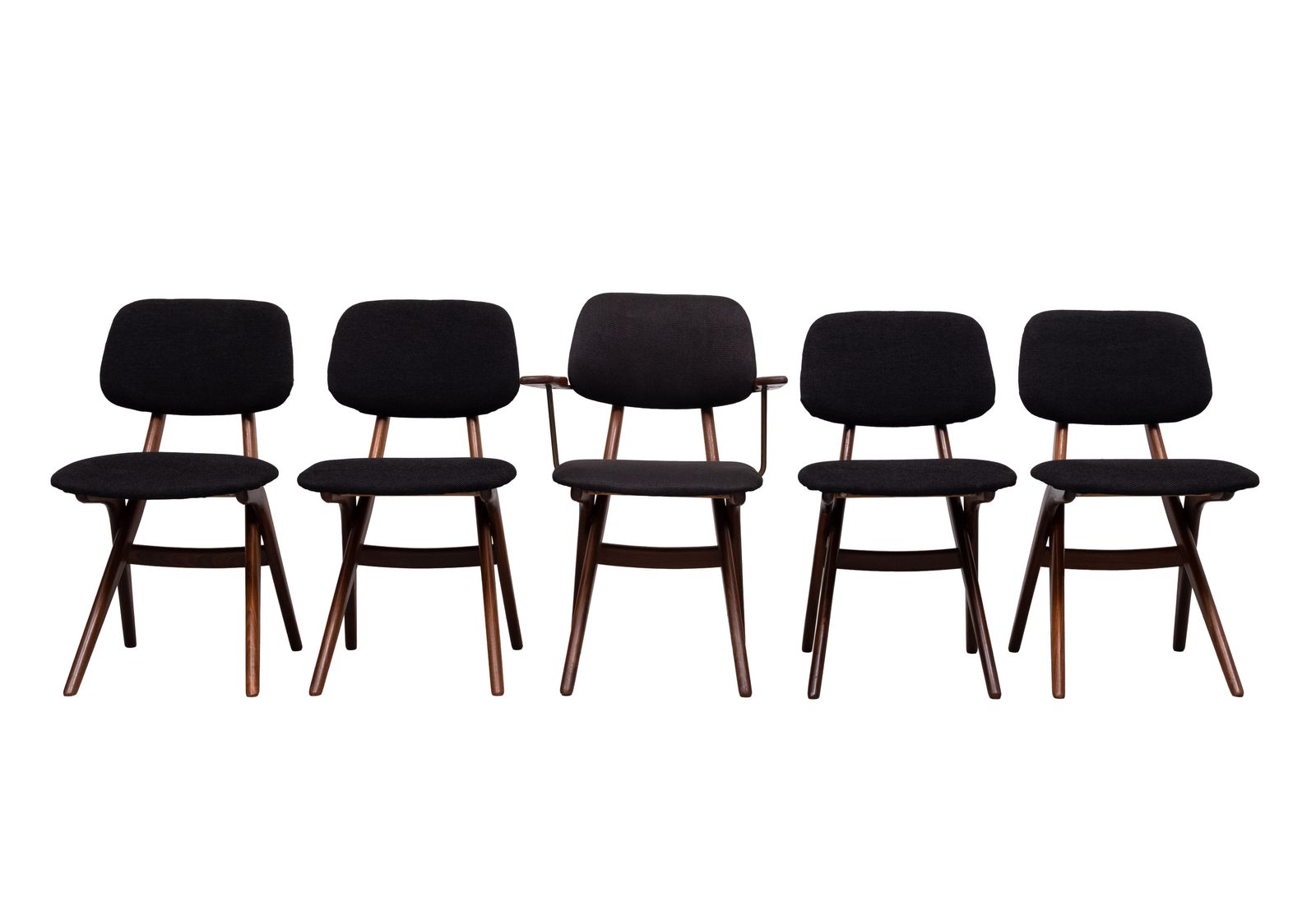 Louis Van Teeffelen Scissors Dinner Chairs, Wébé, Dutch Design photo Meubels