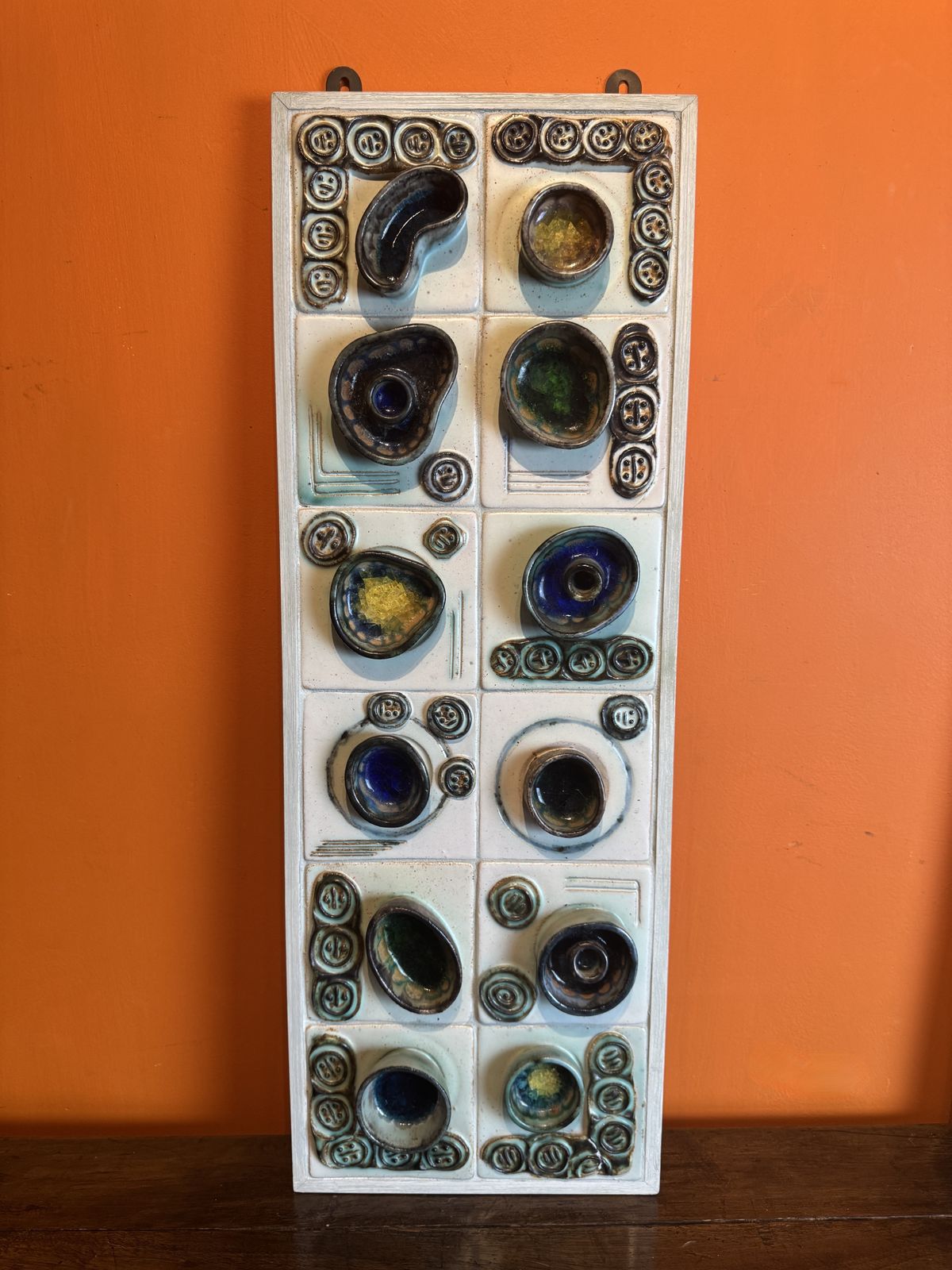 1970's Abstract Ceramic Tile Panel photo for sale