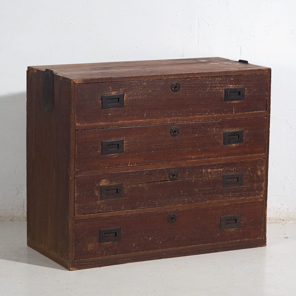 Antique Japanese Chest Of Drawers – Meiji / Taishō Period (C.1890 1926) #50