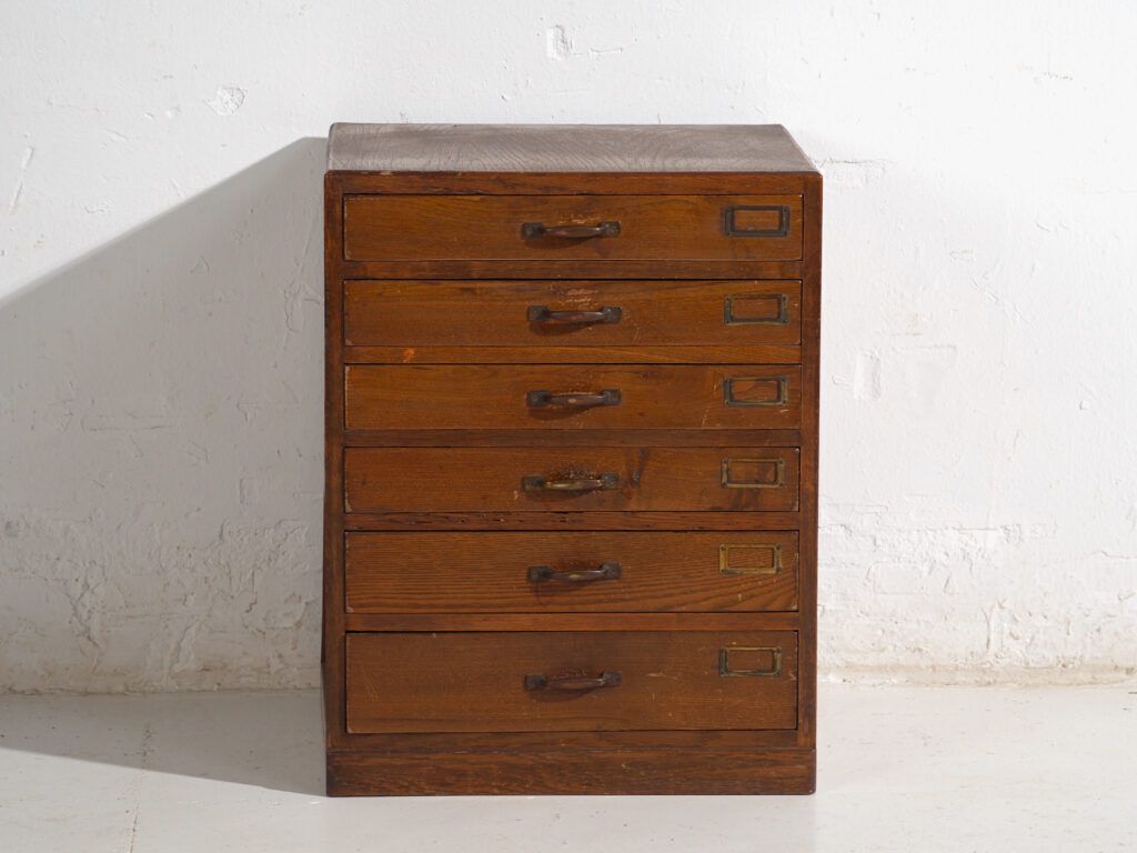 Small Antique Japanese File Cabinet – Showa Period (C.1945 1970) #2 photo 768.0