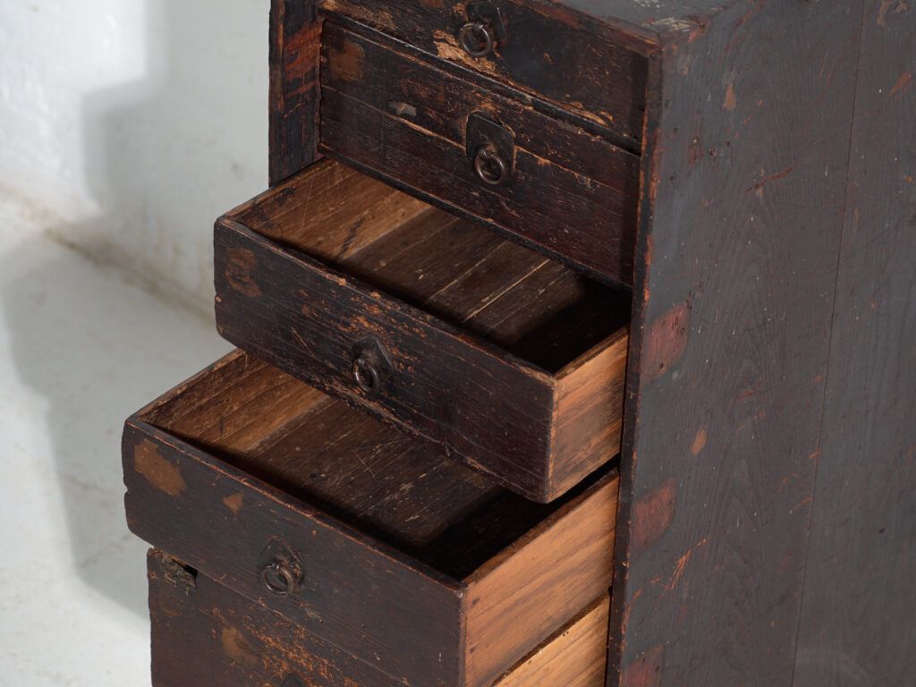 Furniture Antique Japanese Archive Cabinet – Meiji / Taishō Period (C.1880 1926) #74 photo