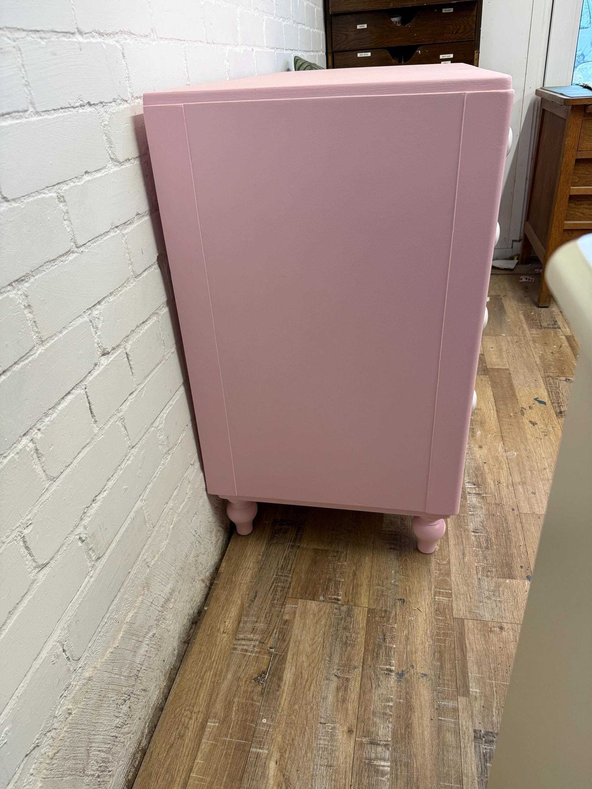 Blush Pink Chest Of Drawers | Professionally Refurbished photo 545.0