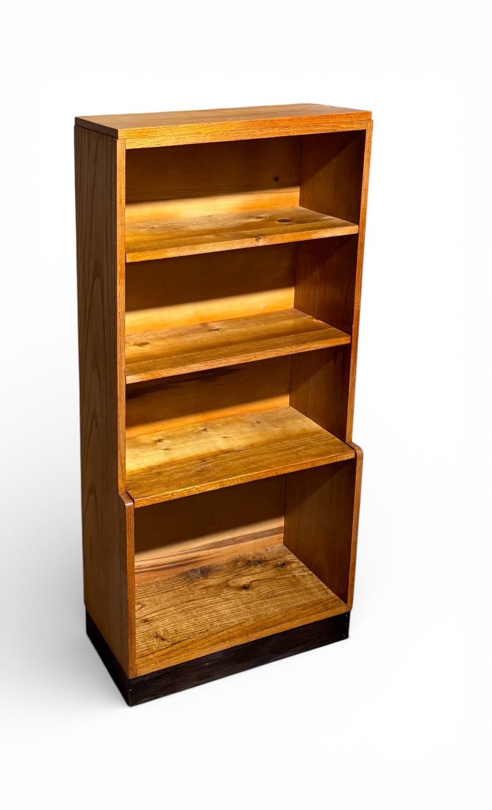 photo for sale Vintage Golden Oak Old School College Bookcase Lab Bookcase C1950s