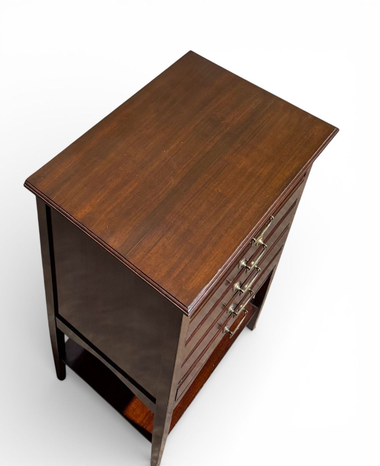 Antique Mahogany Chest Of Drawers Music Cabinet Filling Cabinet photo vinterior