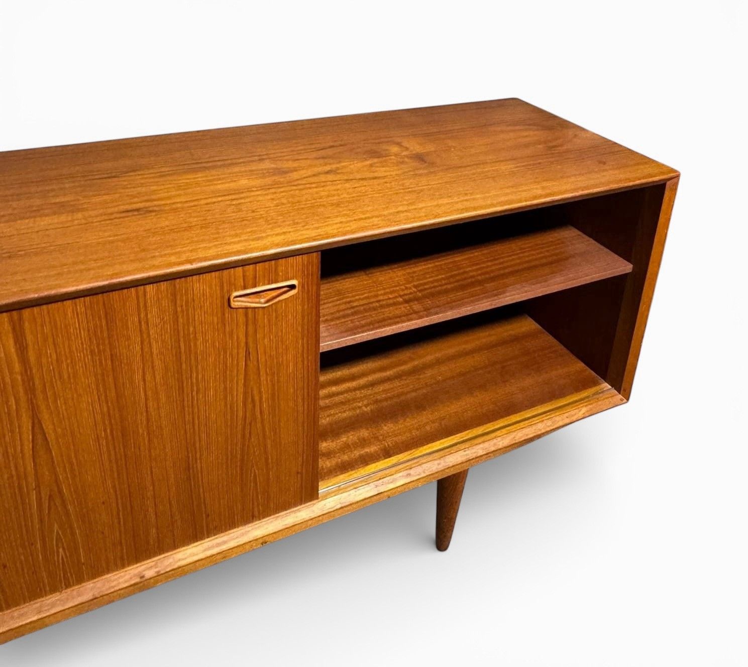 Danish Clausen And Sons Teak Sideboard Mid Century Sliding Doors Rare C1960s photo furniture