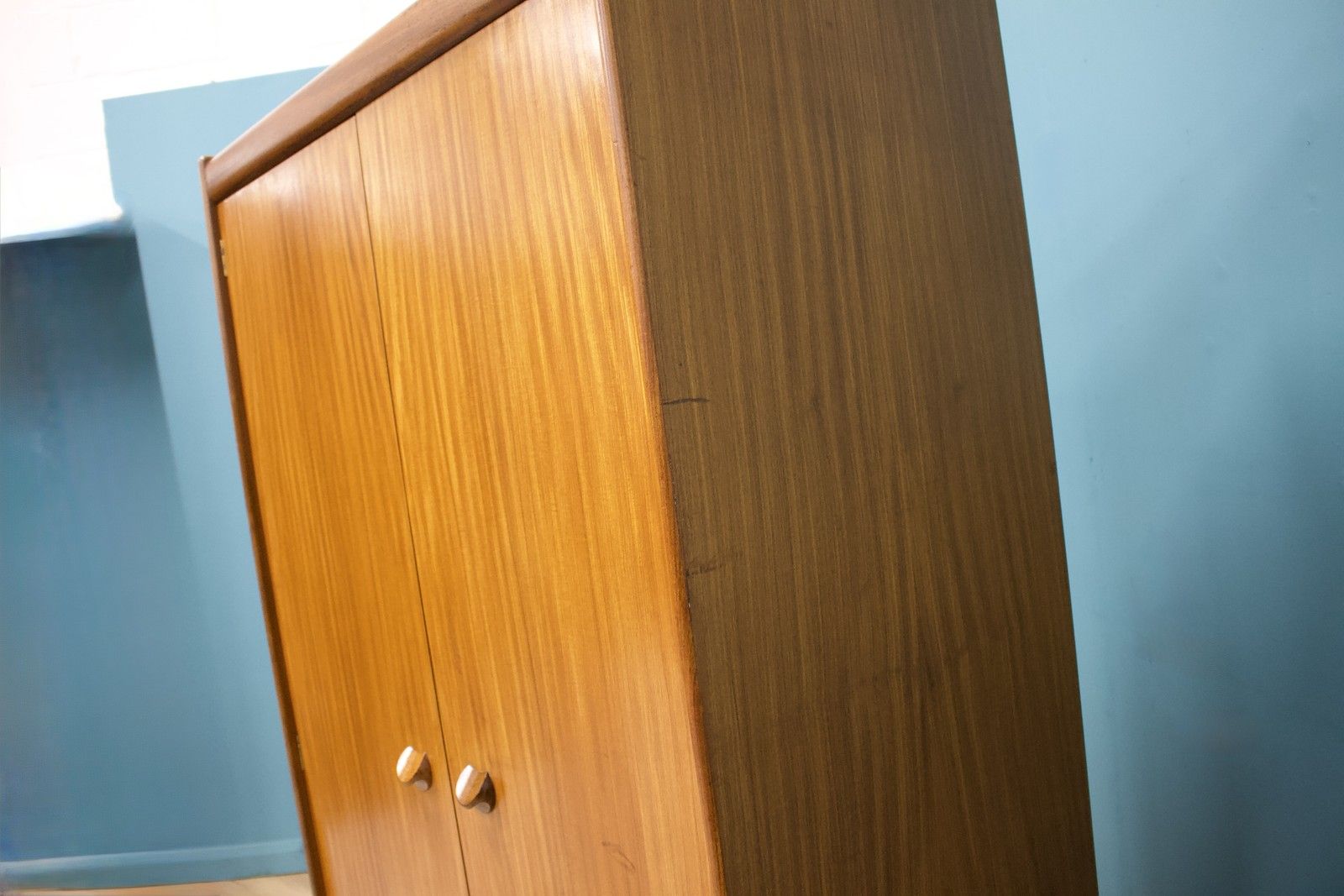 photo for sale Mid Century Teak Wardrobe From White And Newton, 1960s #1687