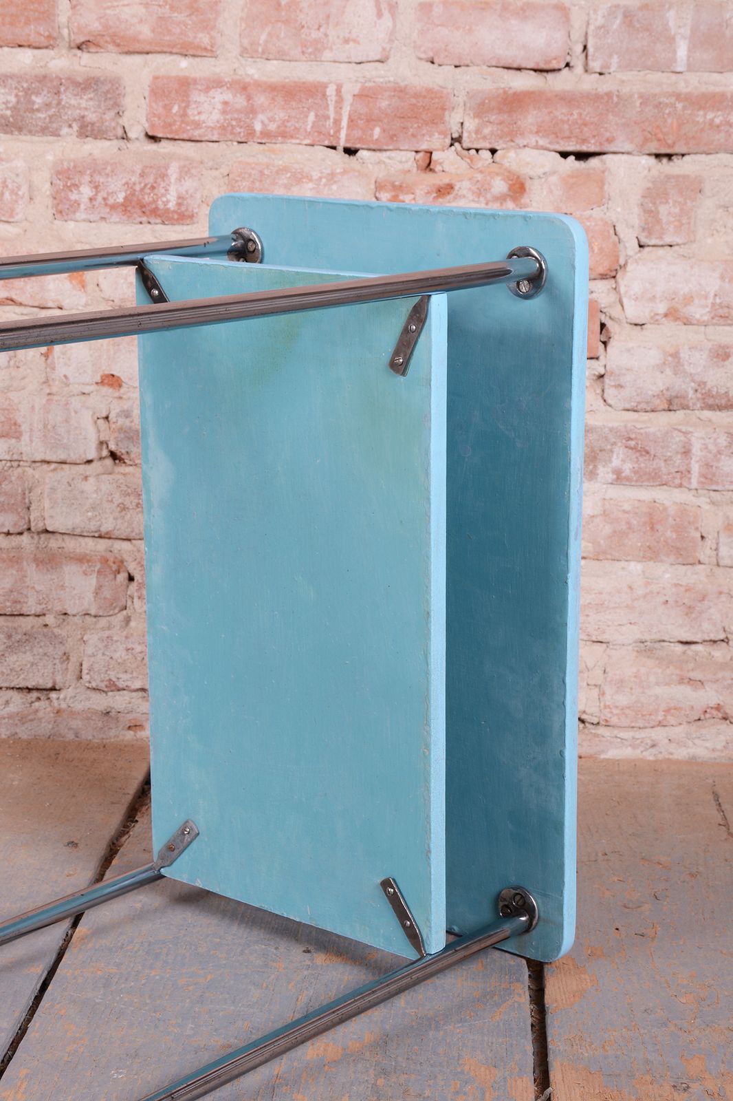 Restored Bauhaus Side Table, By Mücke Melder, Wood, Chrome, Czech, 1930s photo buy