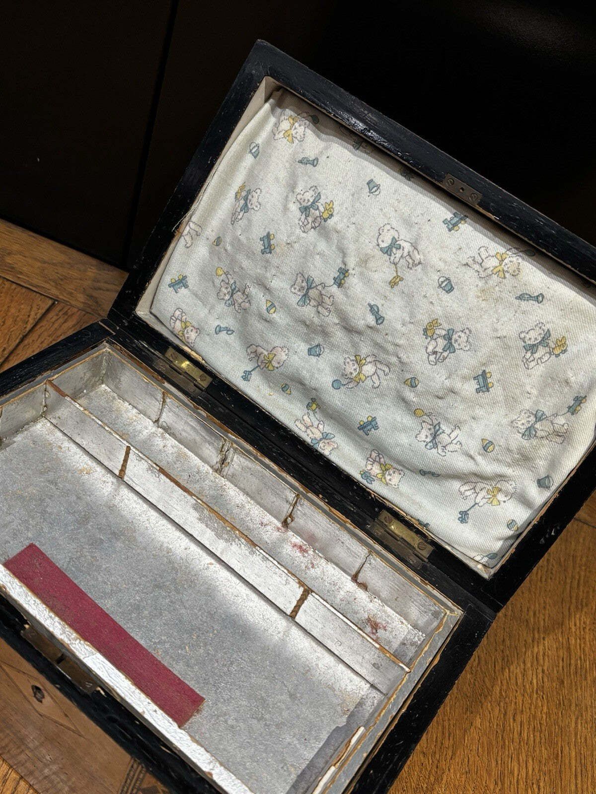 photo for sale Victorian Tunbridge Ware Jewellery / Trinket Box
