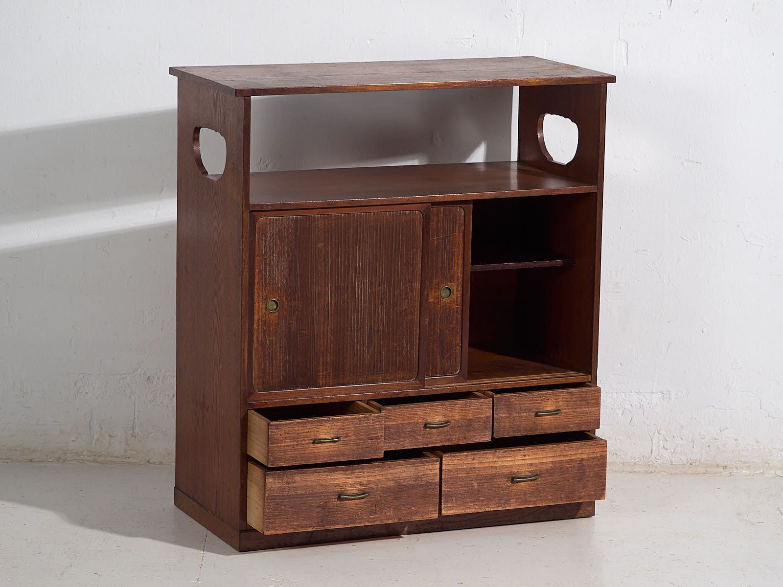Antique Japanese Small Chest Of Drawers – Showa Period (C.1926 1970) #11 photo for sale