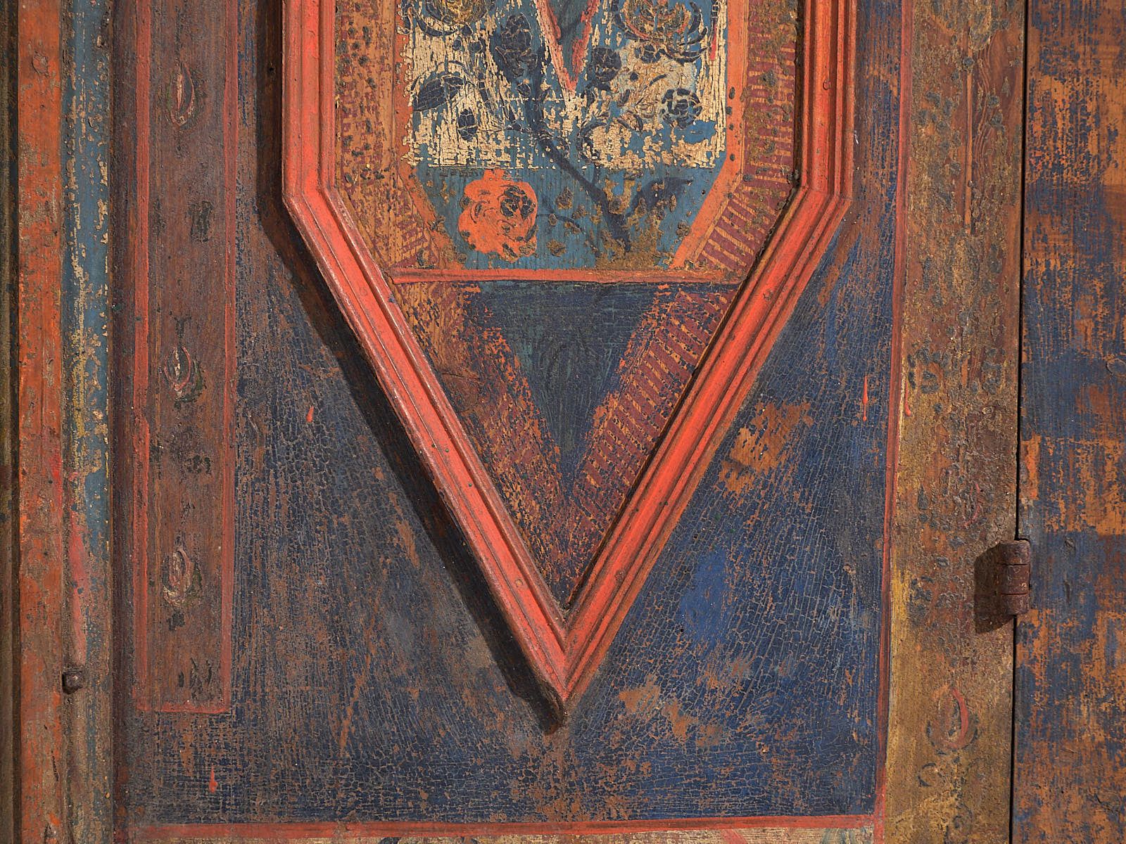 7372.0 Austrian Painted Wardrobe – Late 18th – Early 19th Century (C.1780 1820) photo