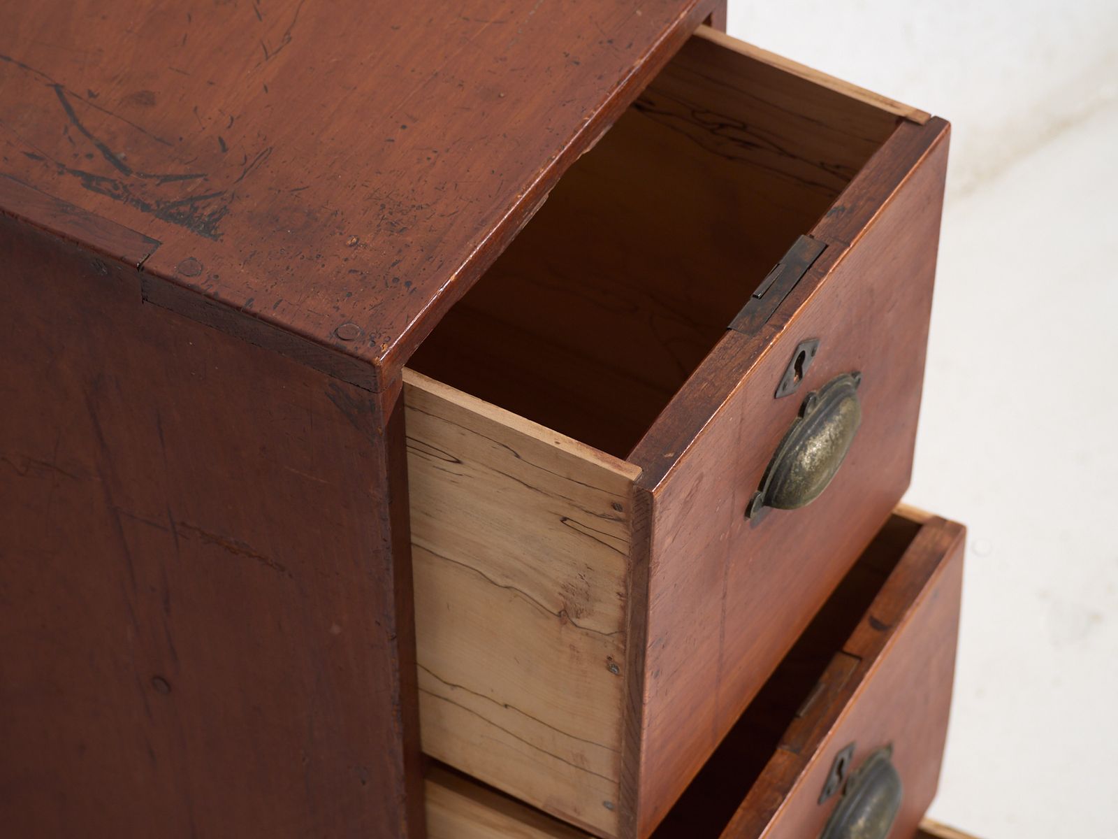 Small Antique Japanese File Cabinet – Showa Period (C.1950 1979) #89 photo Furniture