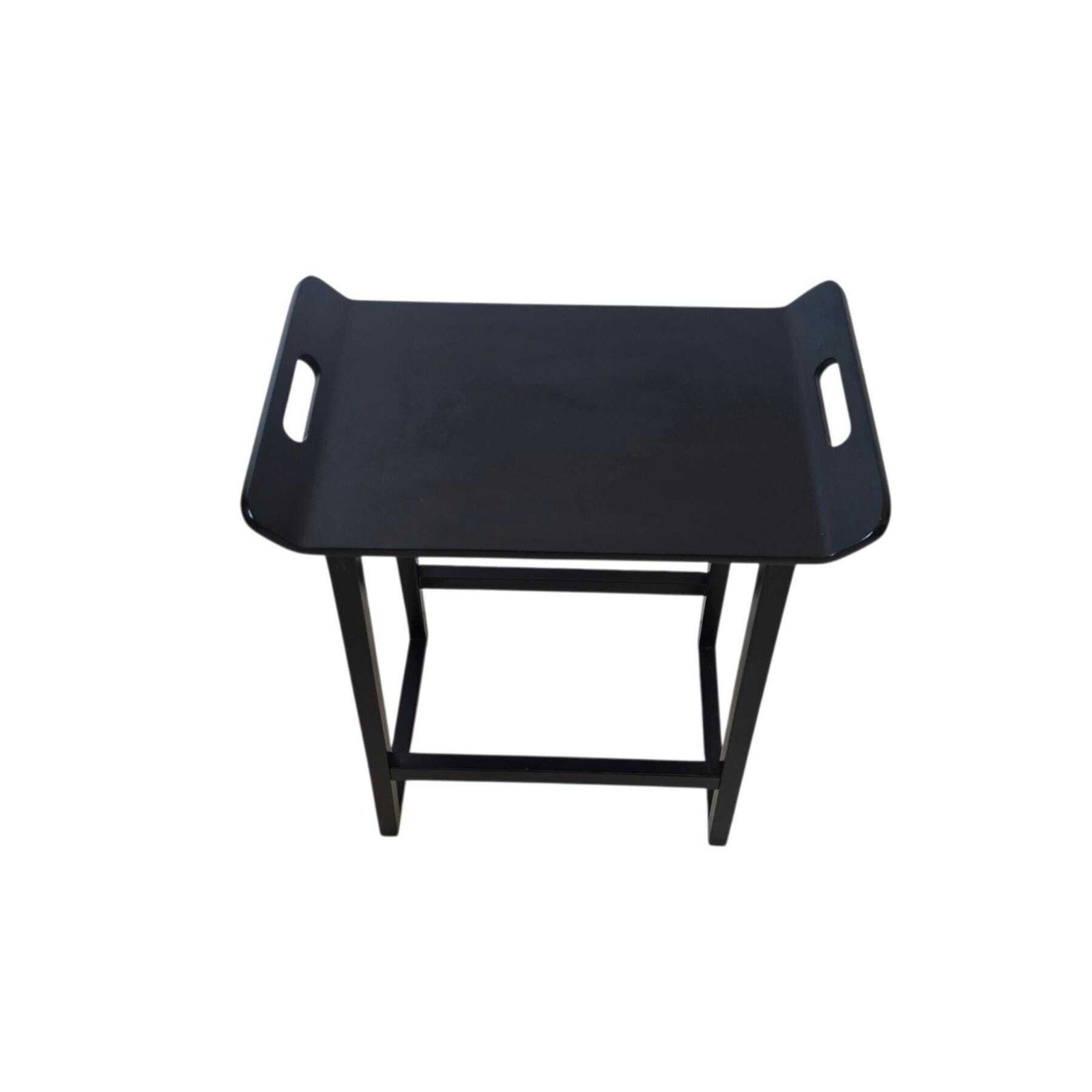 Vintage Wooden Bar Stool / Table Malte Ikea 90s photo vinterior
