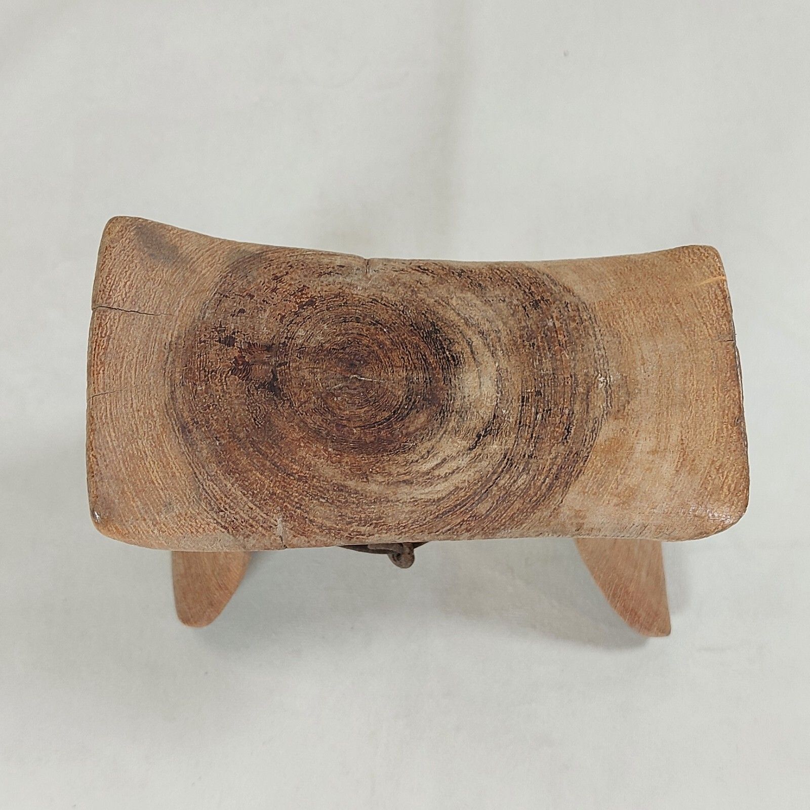 African Karamojong Wooden Headrest Neckrest Hand Carved Tribal Art Laburnum Wood photo buy