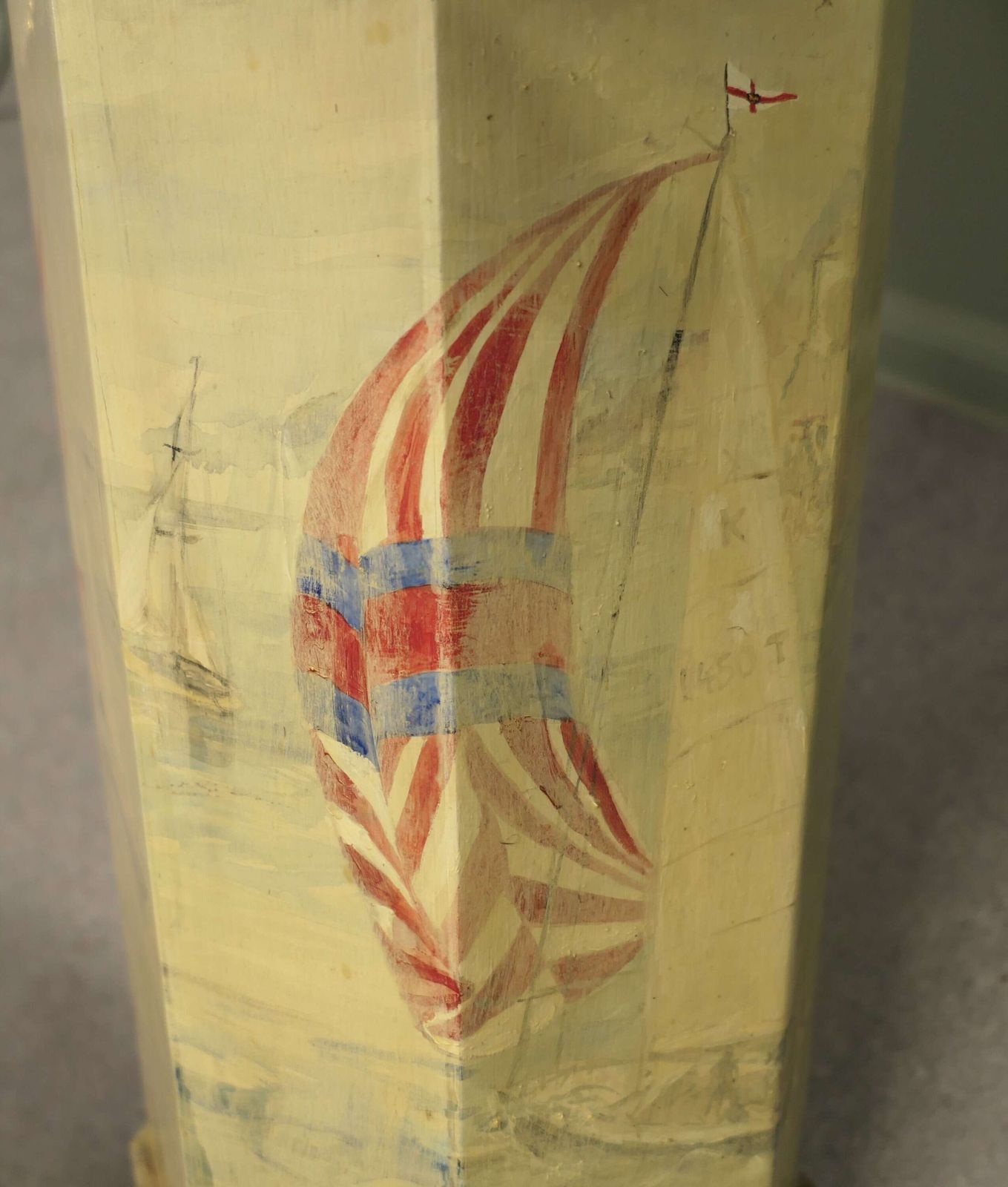 Hand Painted Cowes Week Umbrella Stand This Is A Beautiful And Nostalgic Piece photo for sale