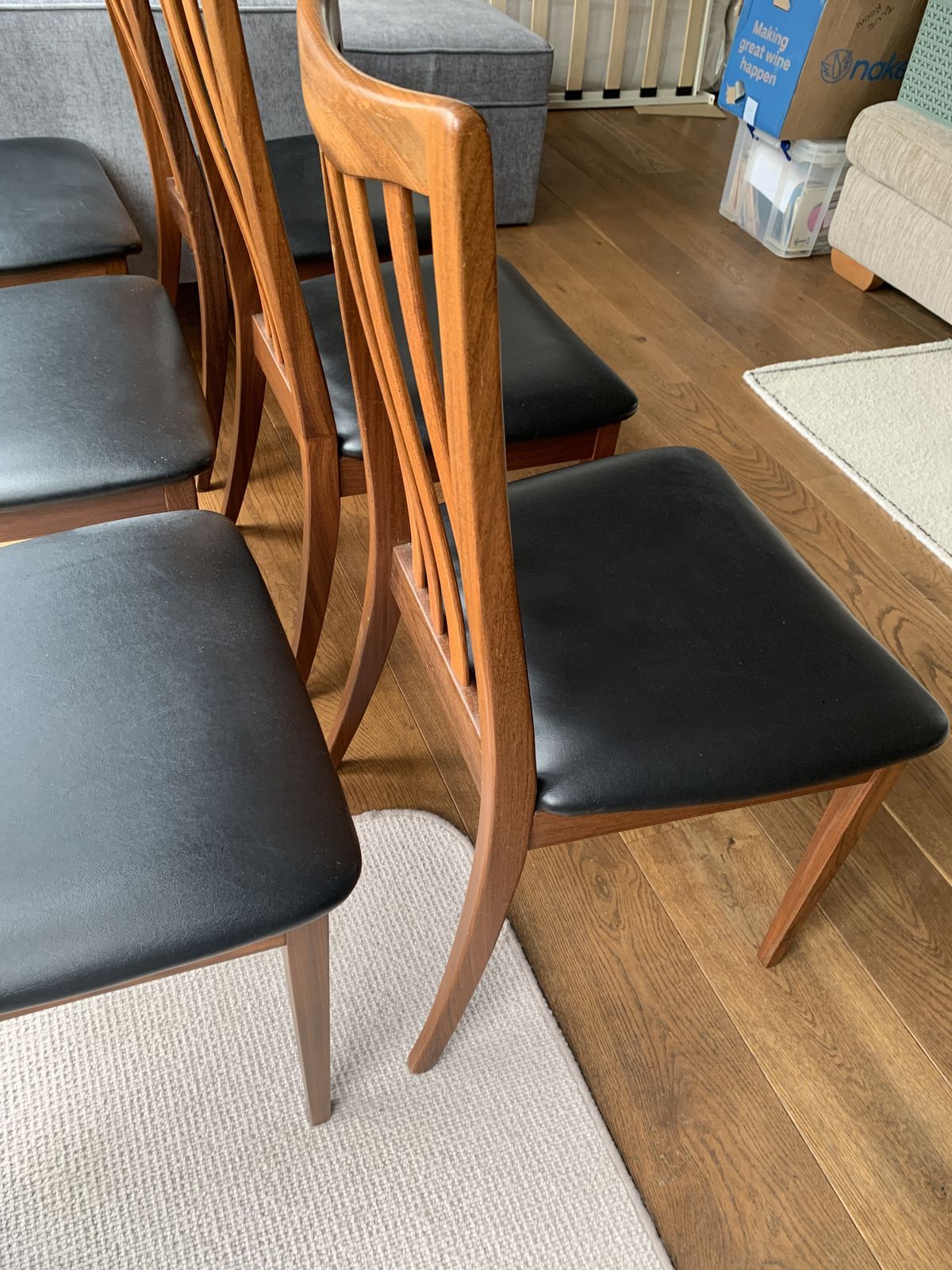 photo for sale Mid Century Modern Dining Table And 6 Chairs Extending G Plan Teak