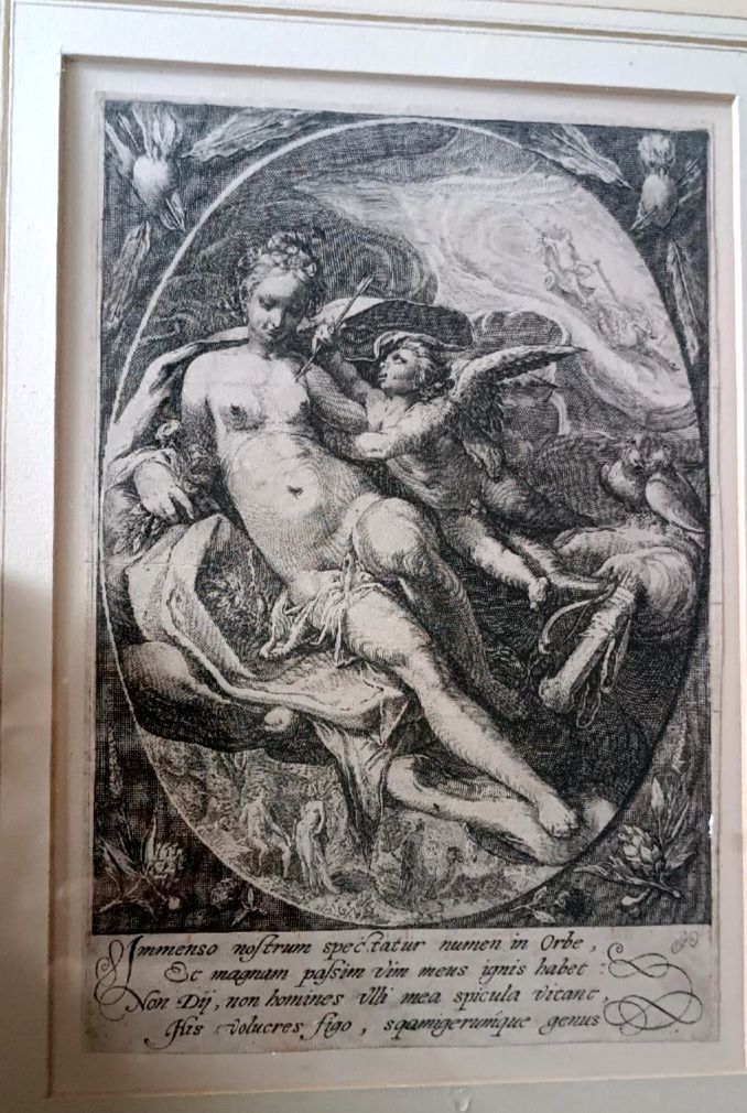 Engraving . Ceres Hendrik Goltzius (1558 1617) Venus And Cupid photo furniture