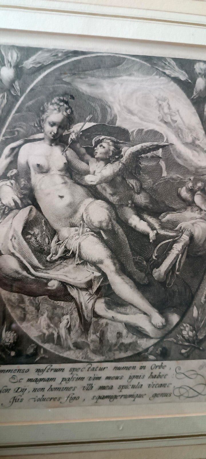 Engraving . Ceres Hendrik Goltzius (1558 1617) Venus And Cupid photo Art