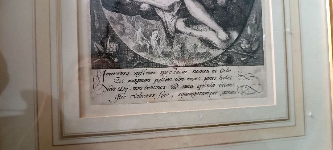 Engraving . Ceres Hendrik Goltzius (1558 1617) Venus And Cupid photo 209.0