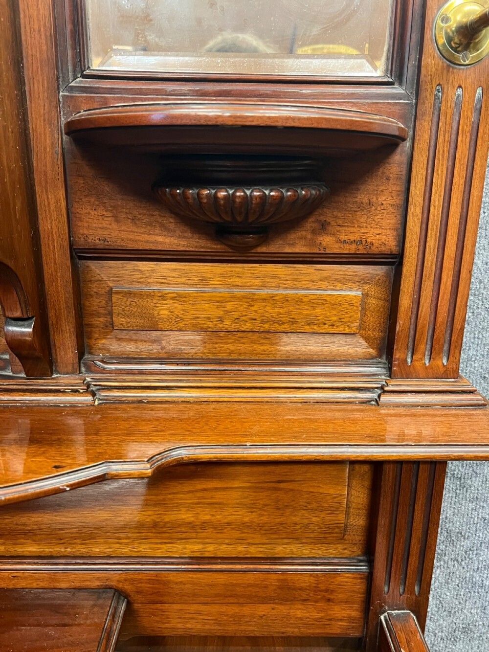 Impressive Good Quality Walnut Hall Stand photo vintage