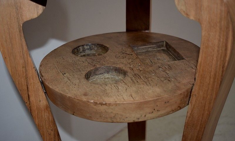 Walnut Restoration Saddle 19th photo Furniture