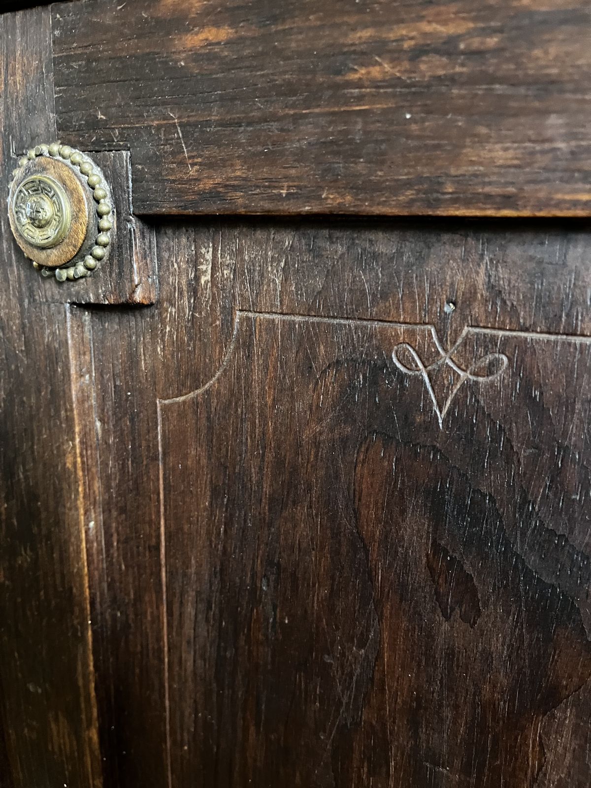 photo for sale A Deep Victorian Aesthetic Movement Cupboard With Drawer