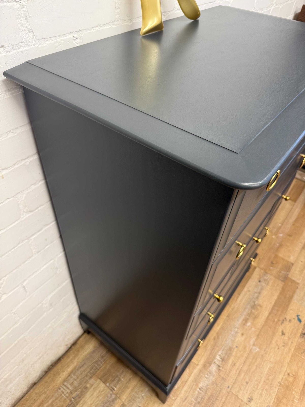 Stag Minstrel 7 Drawer Tallboy In Farrow & Ball Railings photo 685.0