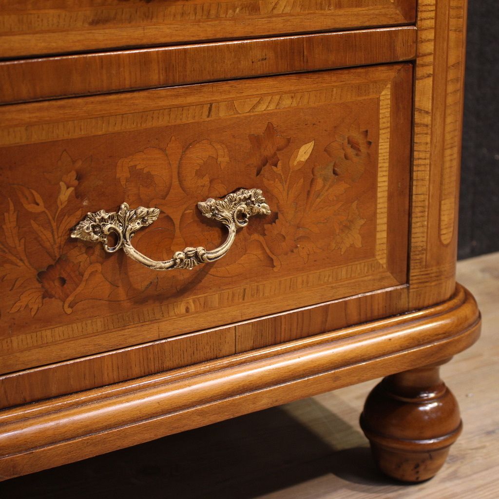 20th Century Italian Inlaid Chest Of Drawers photo Furniture