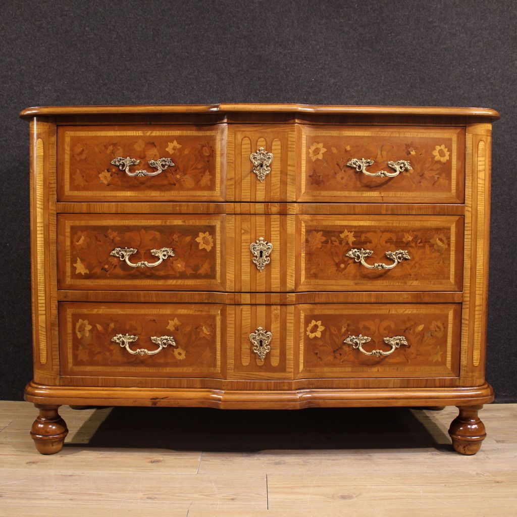 20th Century Italian Inlaid Chest Of Drawers photo buy