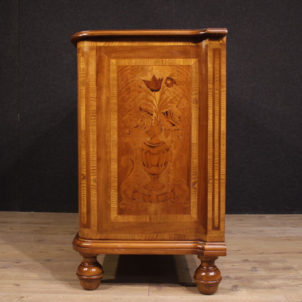 20th Century Italian Inlaid Chest Of Drawers photo vintage