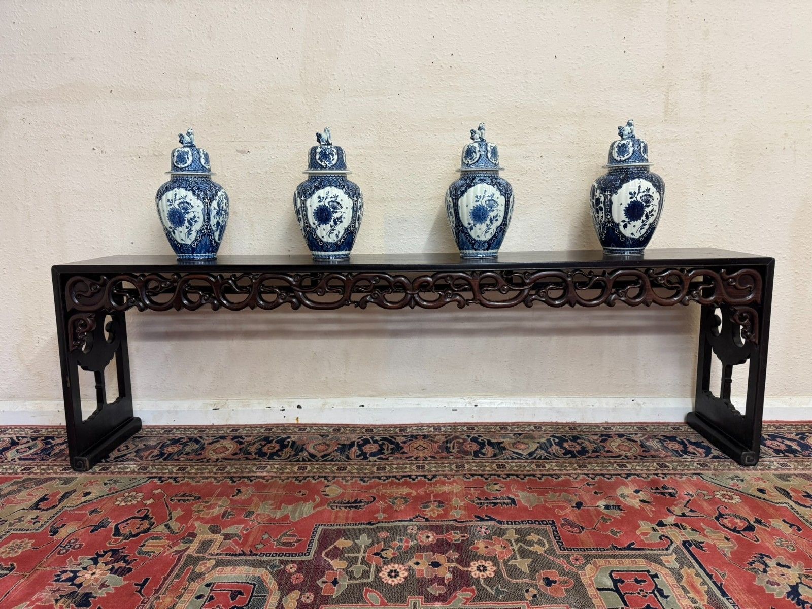 Fabulous Quality Chinese Paduk Wood Window Seat/Bench photo for sale