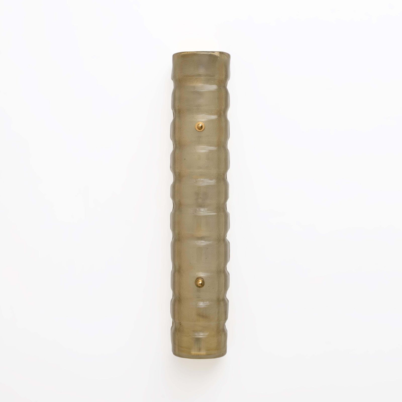 Pair Of Murano Gold Toned Frosted Glass And Brass Wall Sconces, Italy photo furniture
