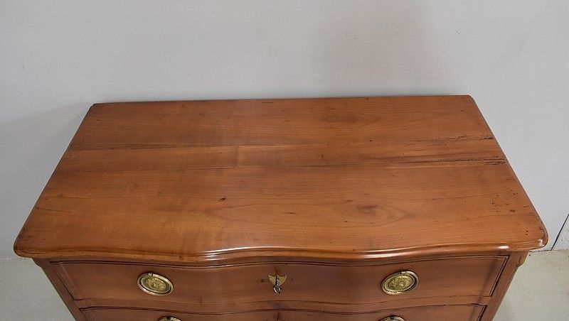 Louis XV Crossbow Chest In Cherry Blond 18th photo furniture