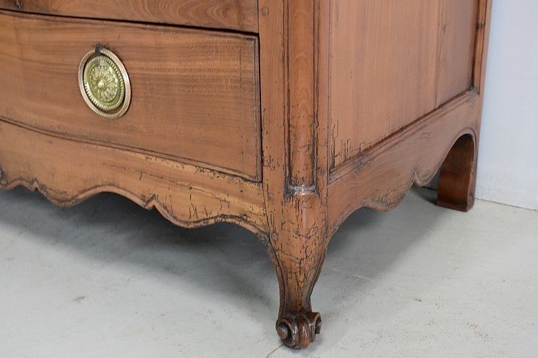 Louis XV Crossbow Chest In Cherry Blond 18th photo 6473.55