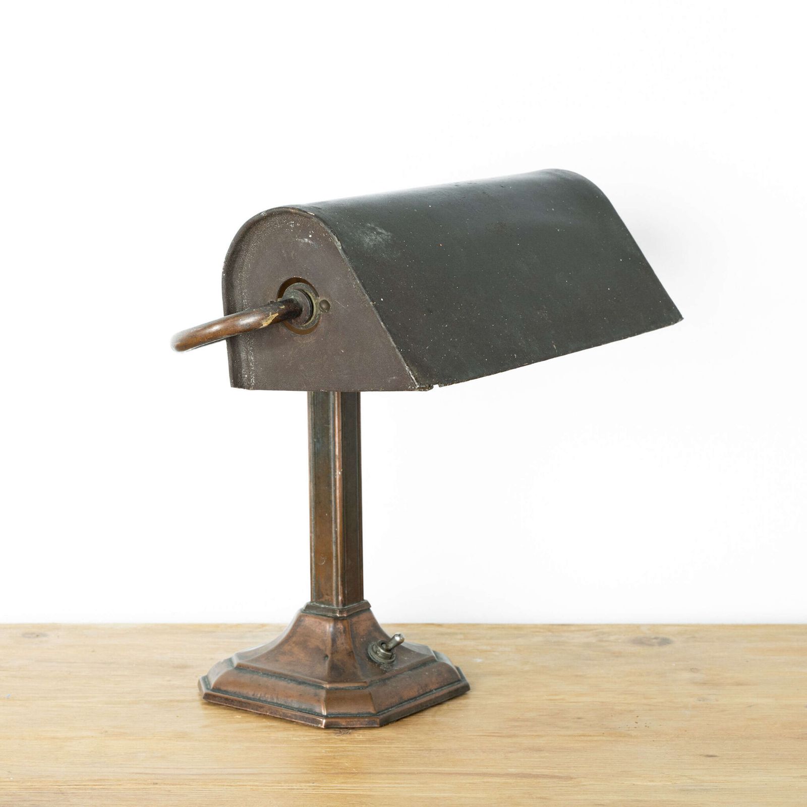 1930’s English Brass Banker's Lamp