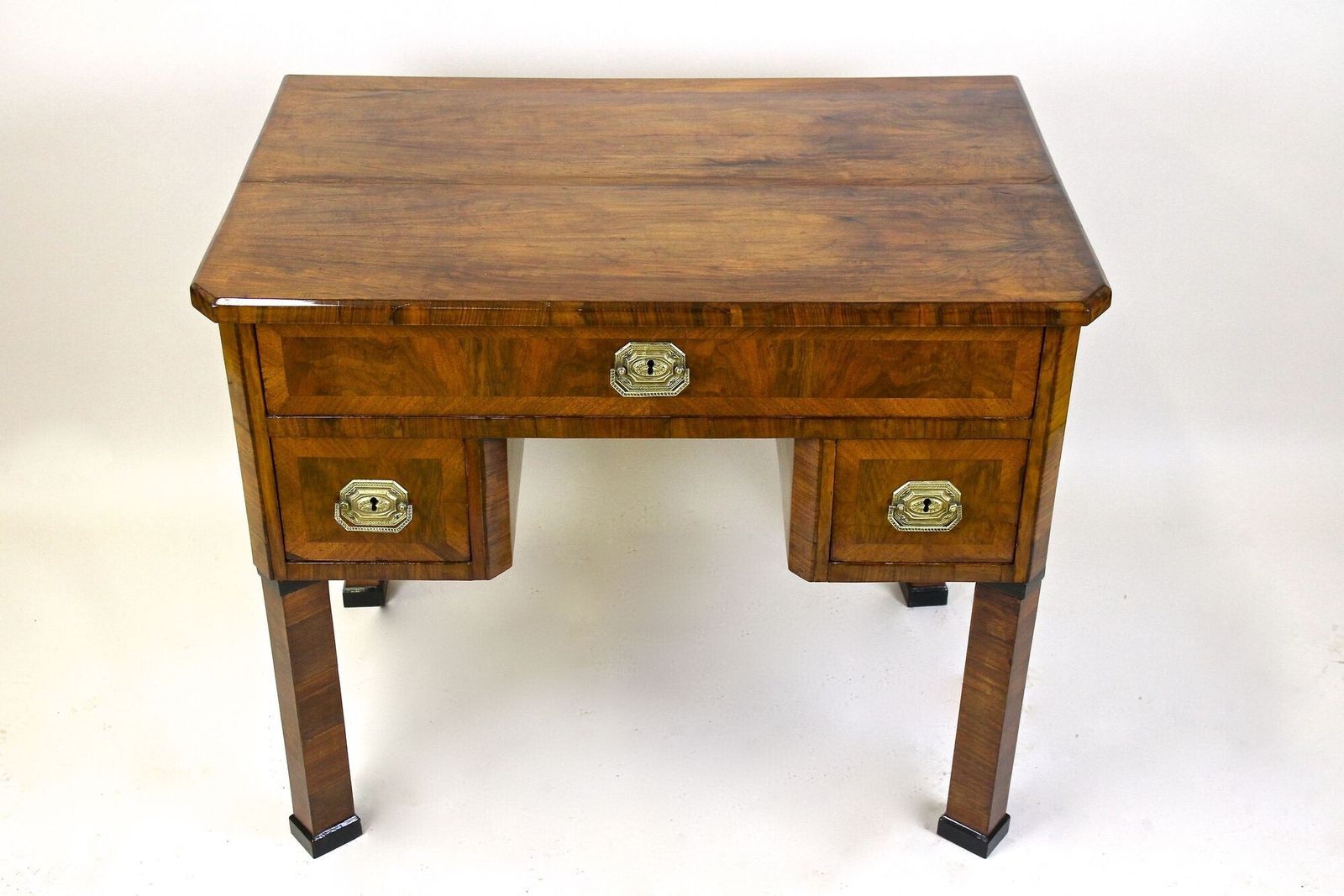 19th Century Biedermeier Writing Desk, Nutwood, Austria Circa 1830 photo Furniture