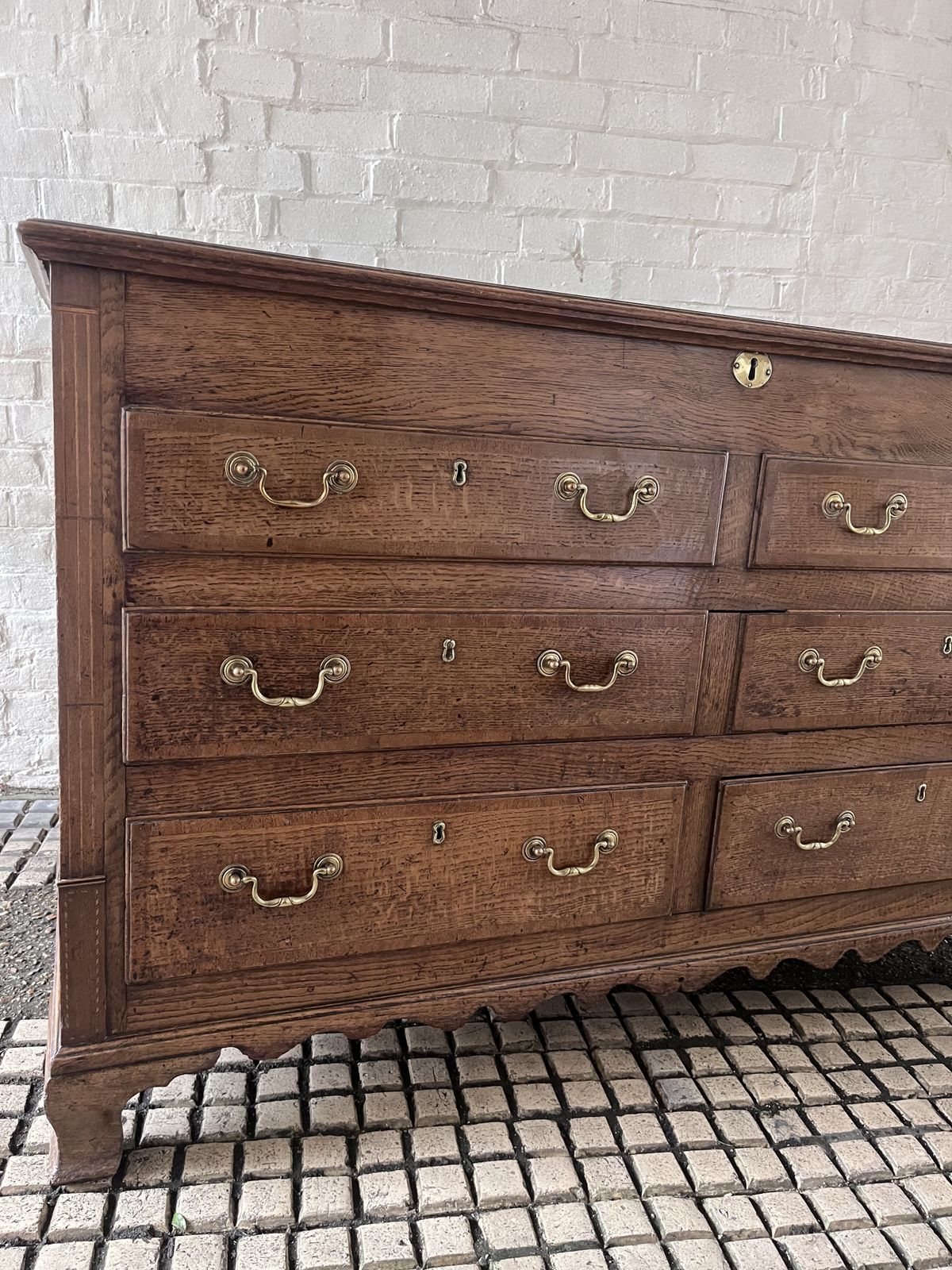 Antique Oak Lancashire Mule Chest Sideboard C1790 photo 1950.0