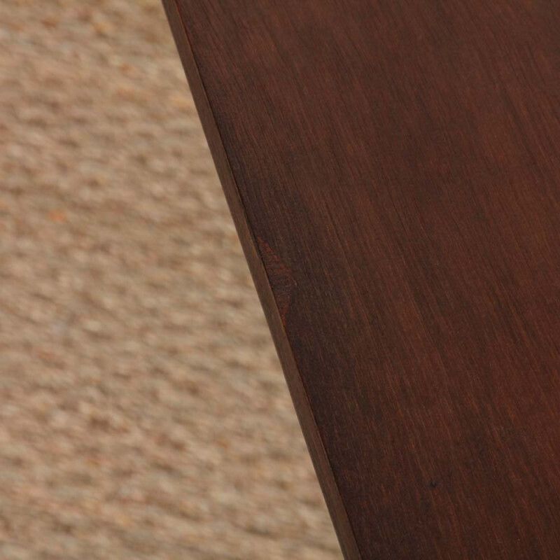 Geometric Wooden Side Table Dating From The 1940s photo vinterior