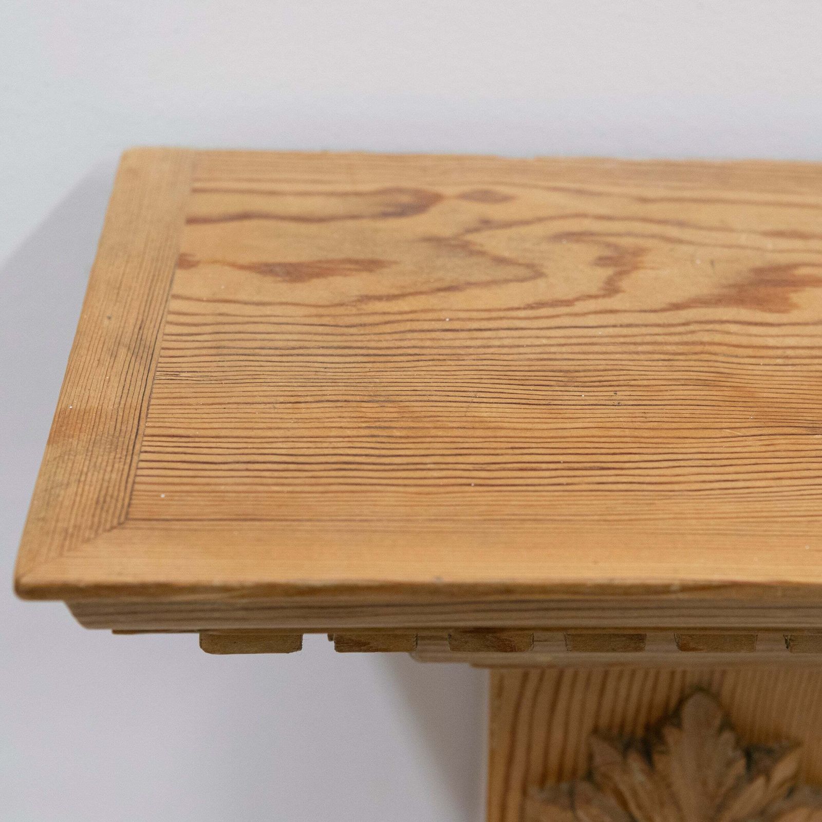 photo for sale Antique Pine Wooden Fireplace Surround