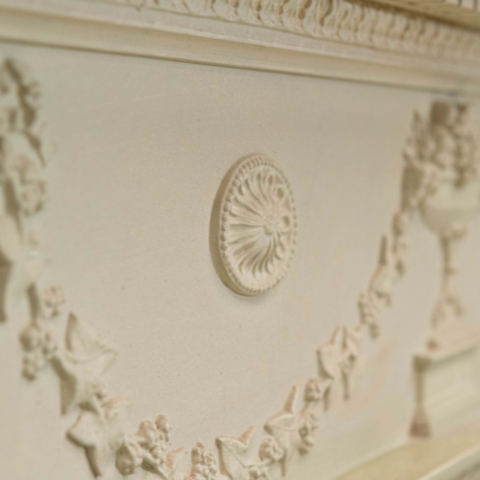 photo for sale Reclaimed Ornate Regency Style Wooden Surround With Slate Slips
