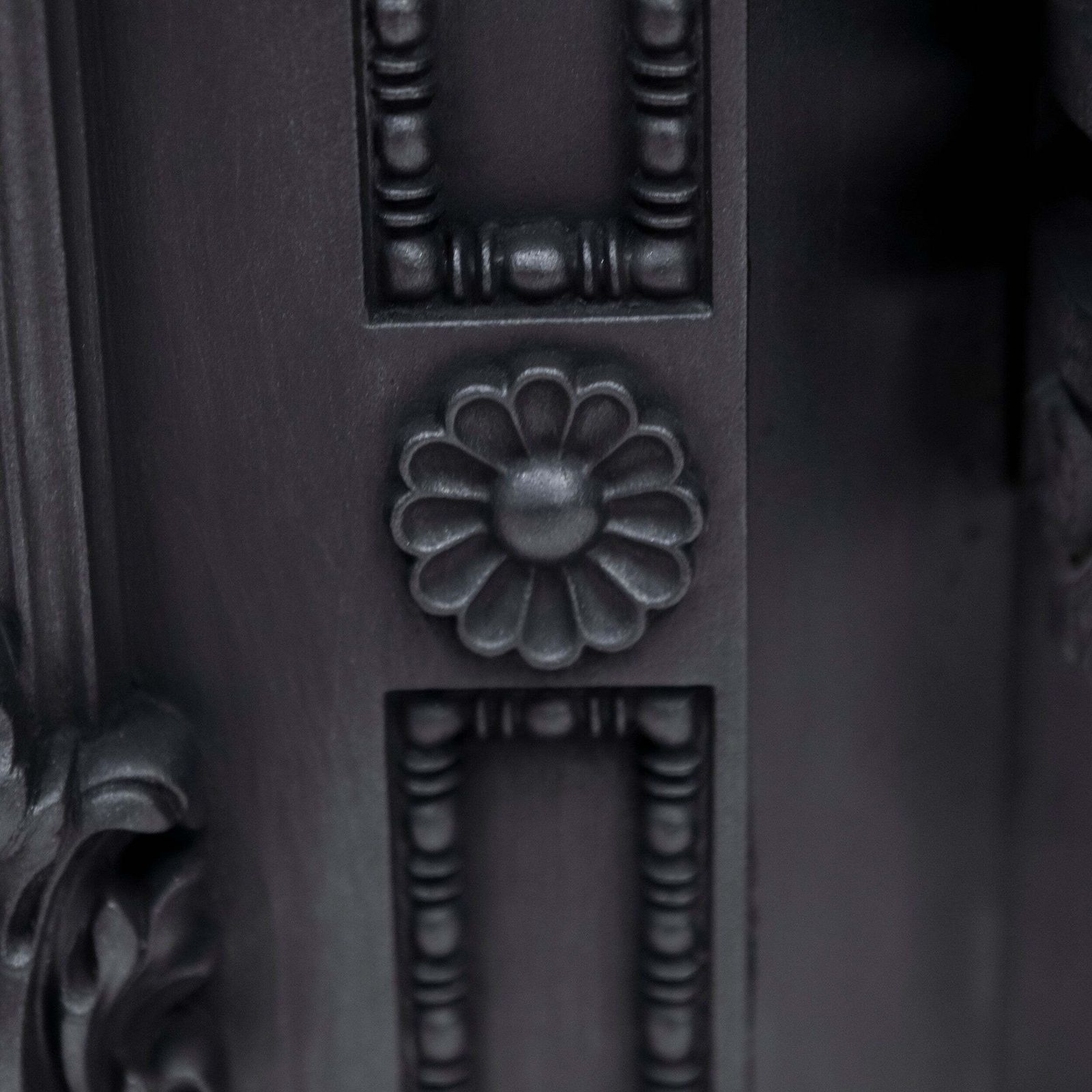 Antique Ornate Georgian Cast Iron Fireplace Insert | Register Grate photo vinterior