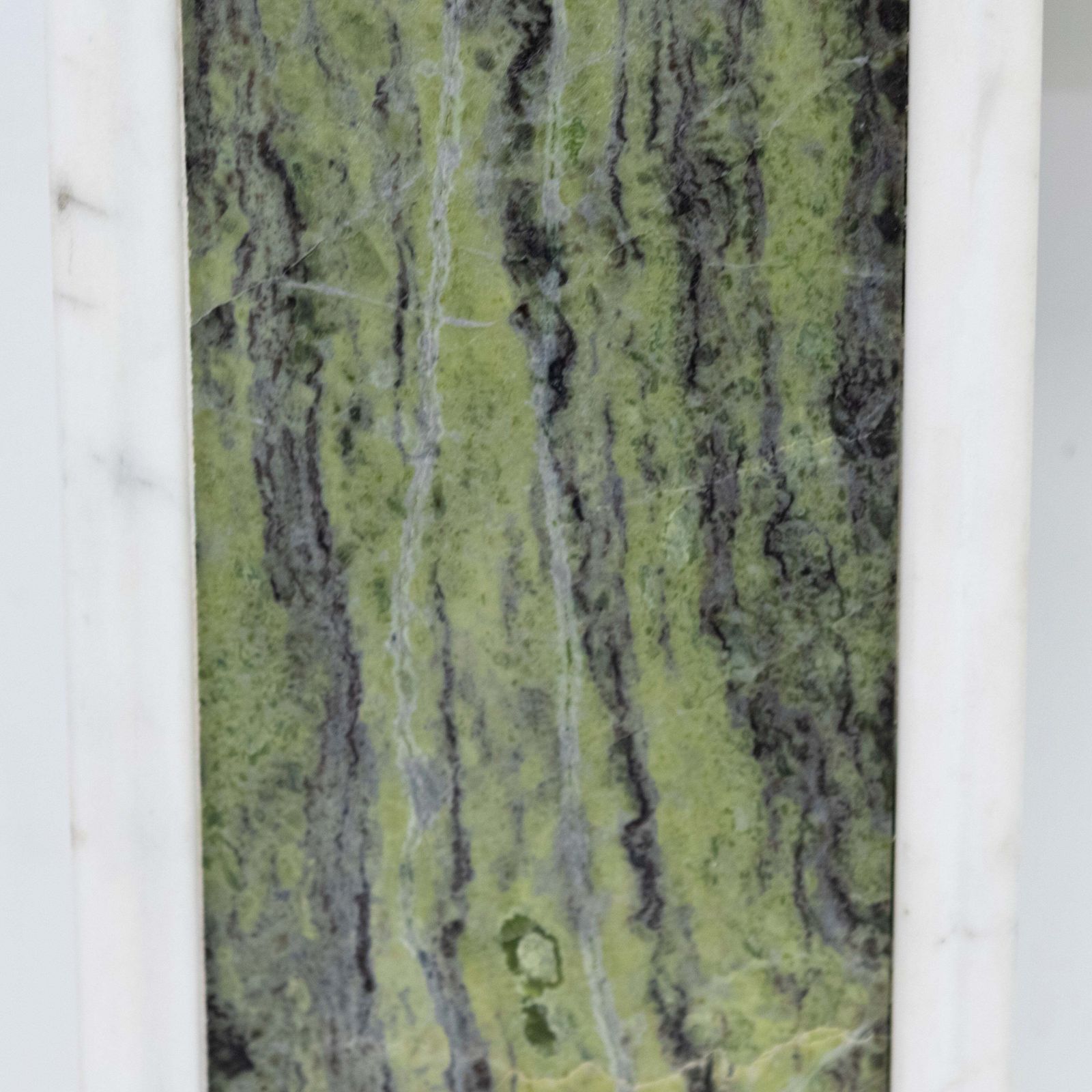 Antique Regency Statuary & Verde Marble Fireplace Surround photo vintage