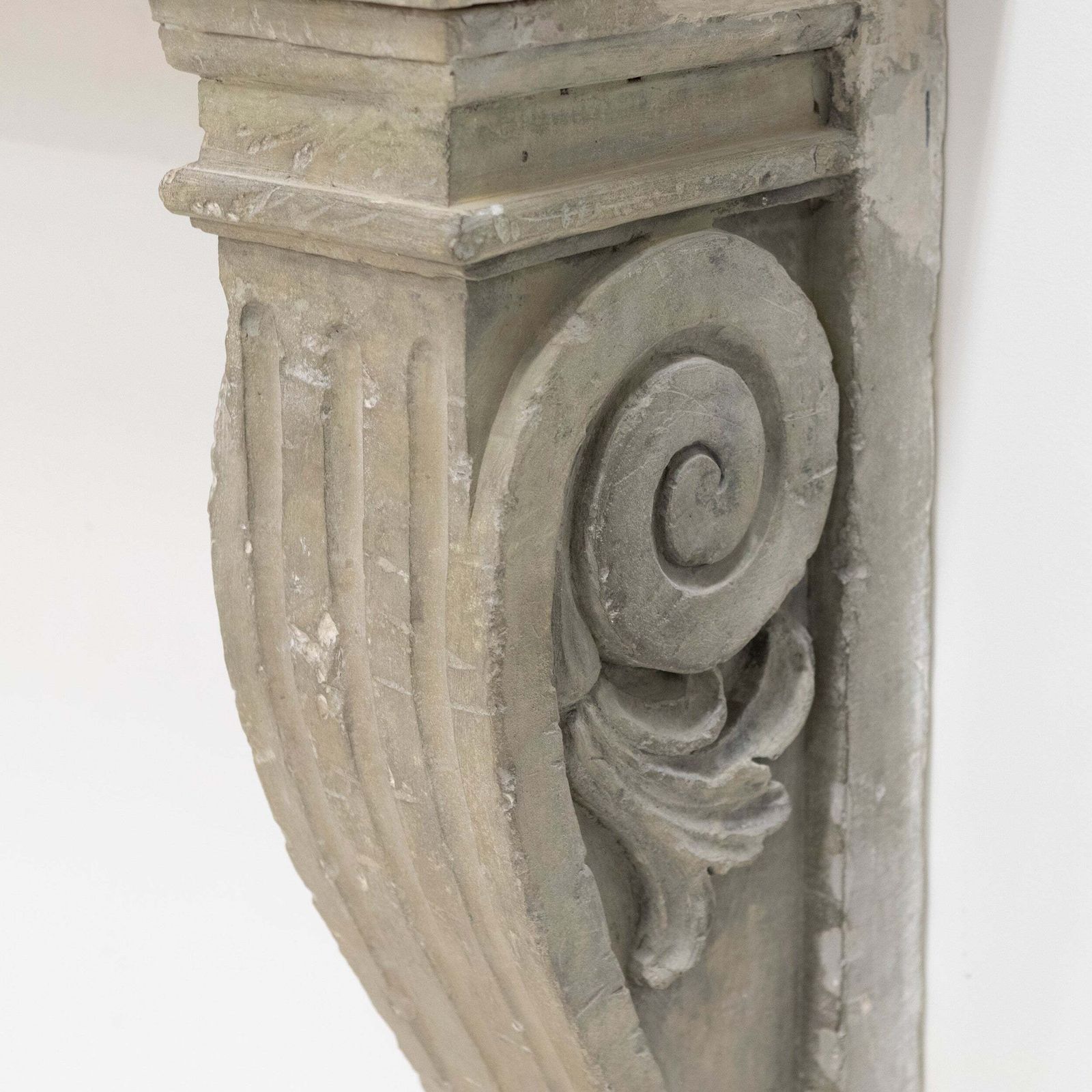Ornate Carved Antique Stone Fireplace Surroud photo vinterior