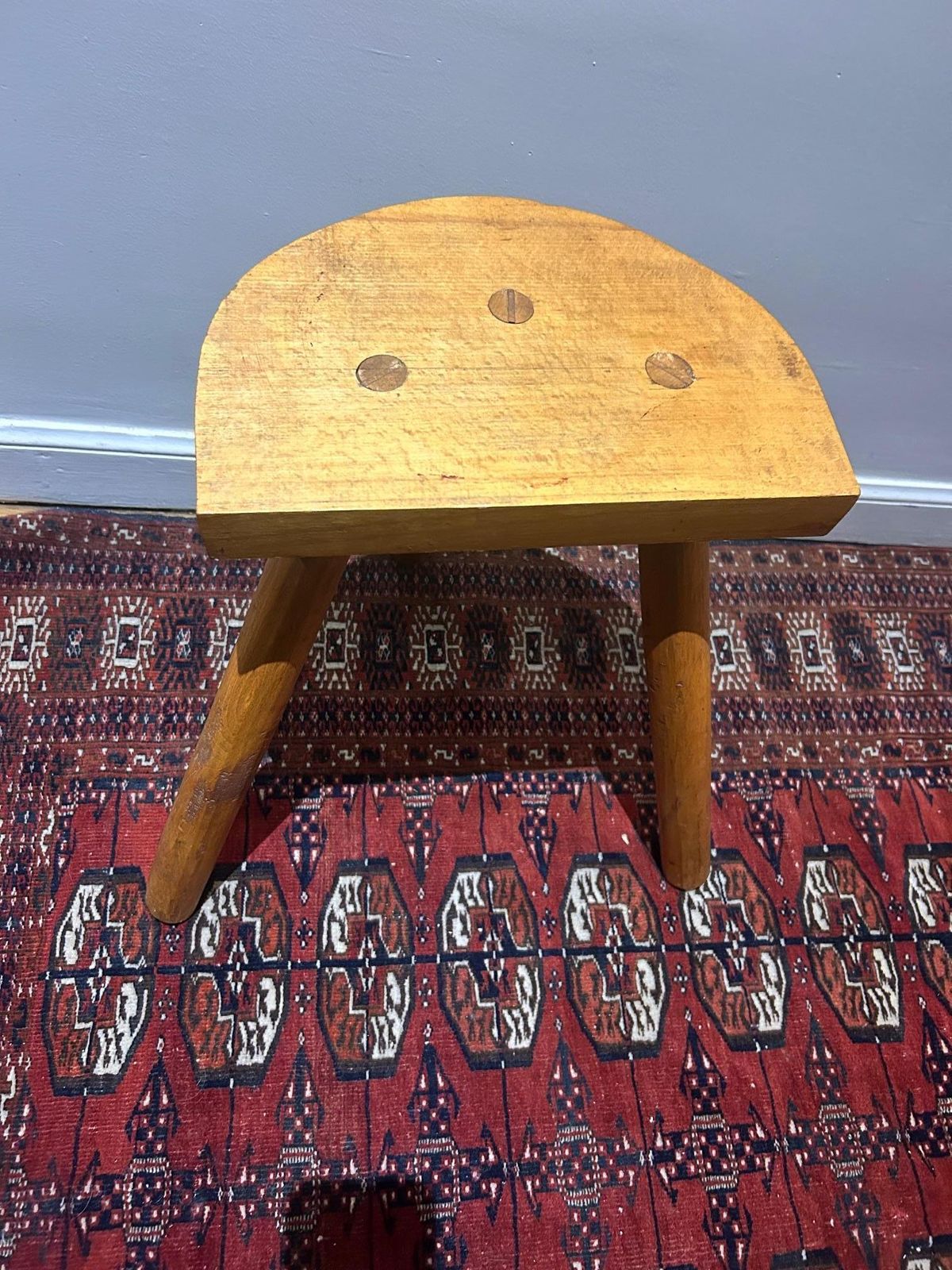 Brutalist Scandinavian Stool, 1950s photo Furniture