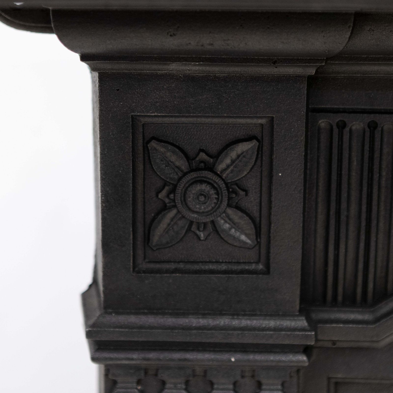 Antique Cast Iron "The Daisy" Combination Fireplace photo buy