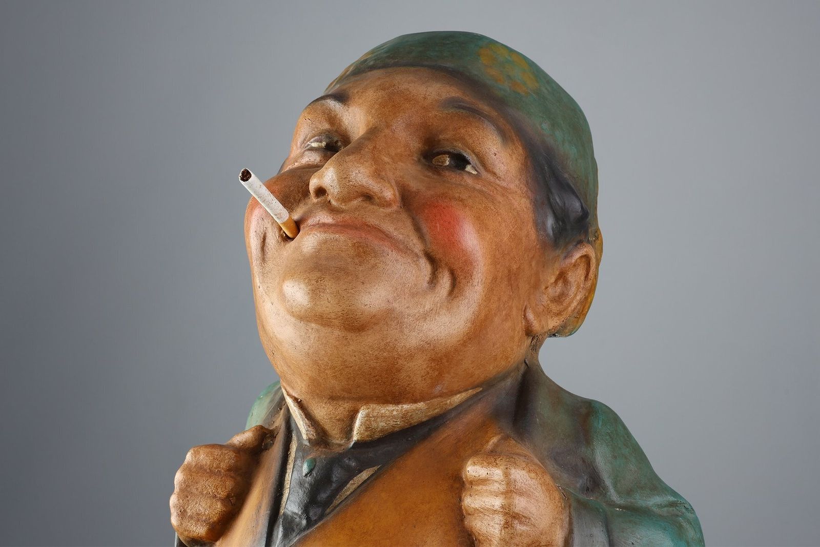 Art Deco Advertising Statue For Cigarettes Copain, France, 1920s photo for sale