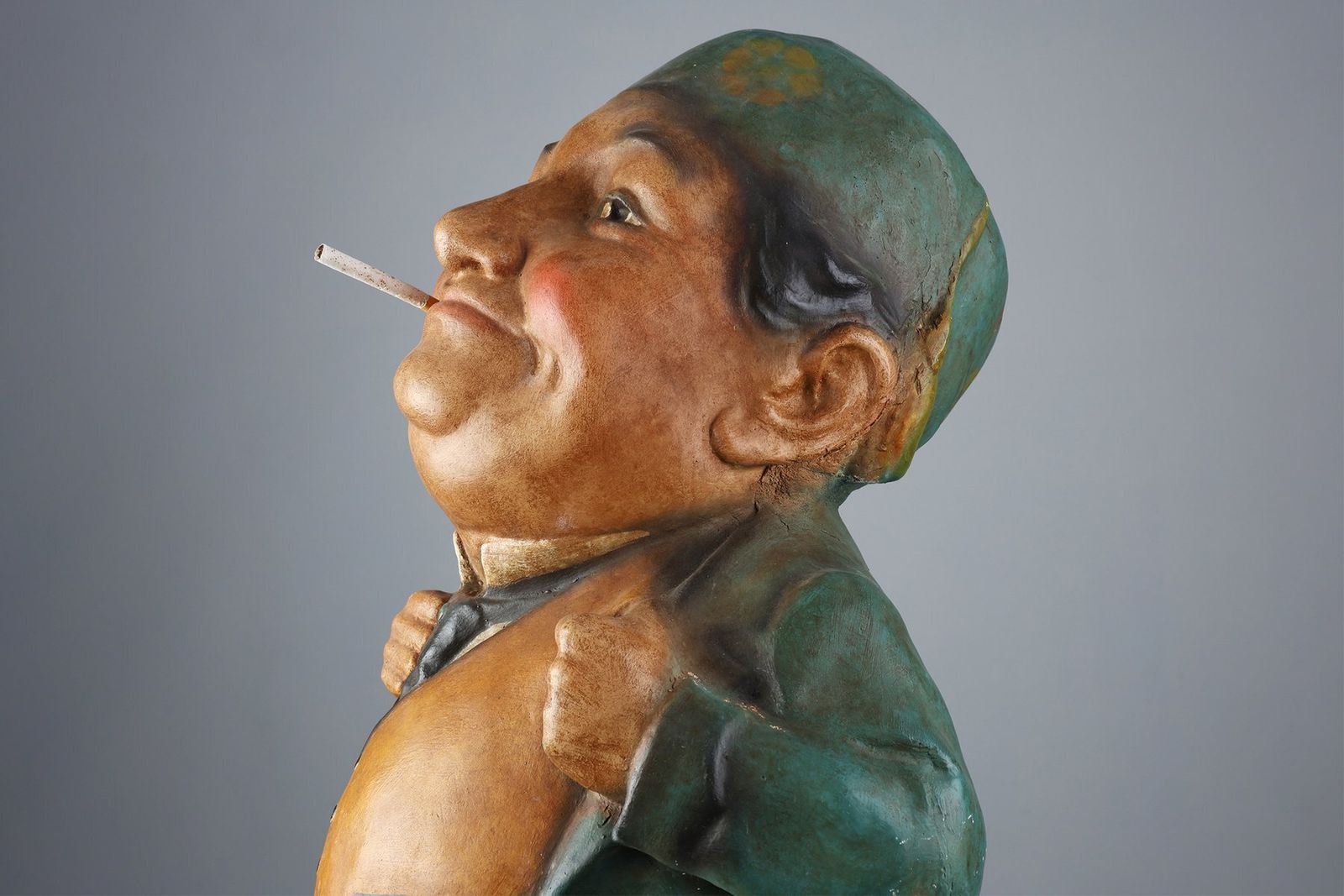 Art Deco Advertising Statue For Cigarettes Copain, France, 1920s photo Art