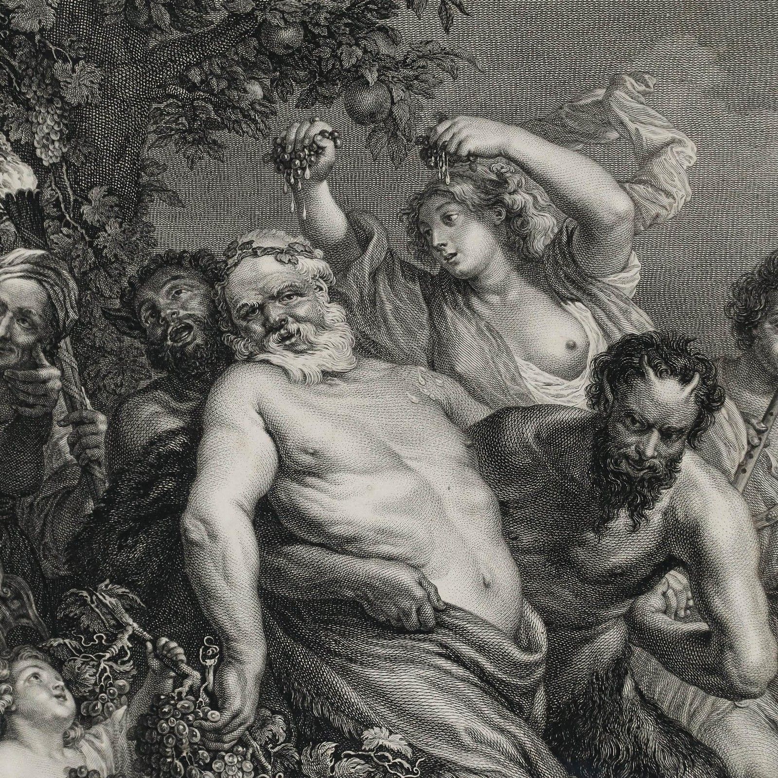 De Launay (1739 1792) After Rubens (1577 1640) Engraving, Marche De Silene photo 325.0