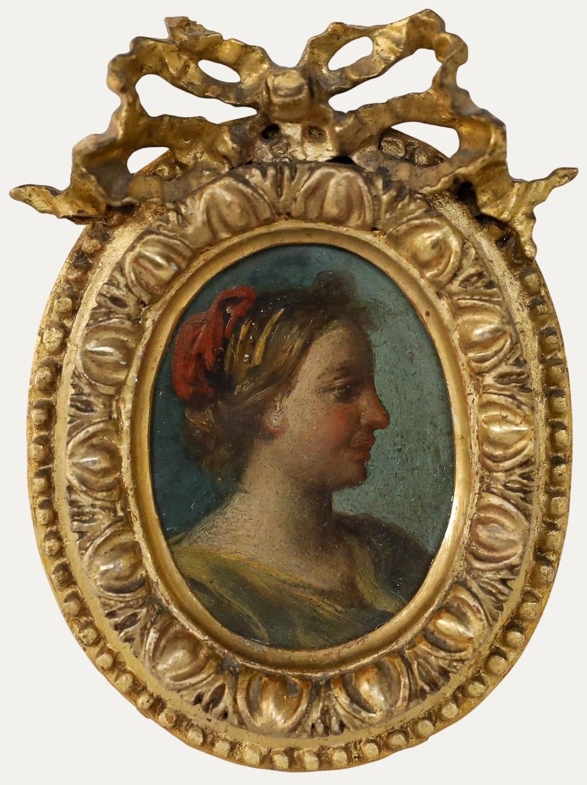 European School 17th Century Oil Portrait Of A Lady With Golden Hair